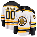 Jamed Custom B.Bruins White Away Breakaway Stitched Jerseys