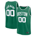 Jamed Custom B.Celtics Fanatics Kelly Green Fast Break Stitched Jerseys - Icon Edition