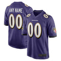 Jamed Custom B.Ravens Purple Home Game Stitched Jerseys