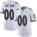 Jamed Custom B.Ravens White Vapor F.U.S.E. Limited Stitched Jerseys