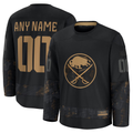 Jamed Custom B.Sabres Black 2024 Military Appreciation Practice Stitched Jerseys