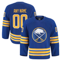 Jamed Custom B.Sabres Royal Home Authentic Pro Stitched Jerseys