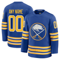 Jamed Custom B.Sabres Royal Home Premium Stitched Jerseys