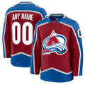 Jamed Custom C.Avalanche Burgundy Home Premium Jerseys