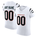 Jamed Custom C.Bengals White Vapor F.U.S.E. Elite Stitched Jerseys