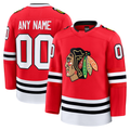Jamed Custom C.Blackhawks Red Home Premium Jerseys