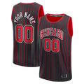 Jamed Custom Chicago BullsC.Bulls Black Fast Break Jerseys - Icon Edition