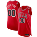 Jamed Custom C.Bulls Red Authentic Jerseys - Icon Edition