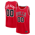 Jamed Custom C.Bulls Red Fast Break Jerseys - Icon Edition