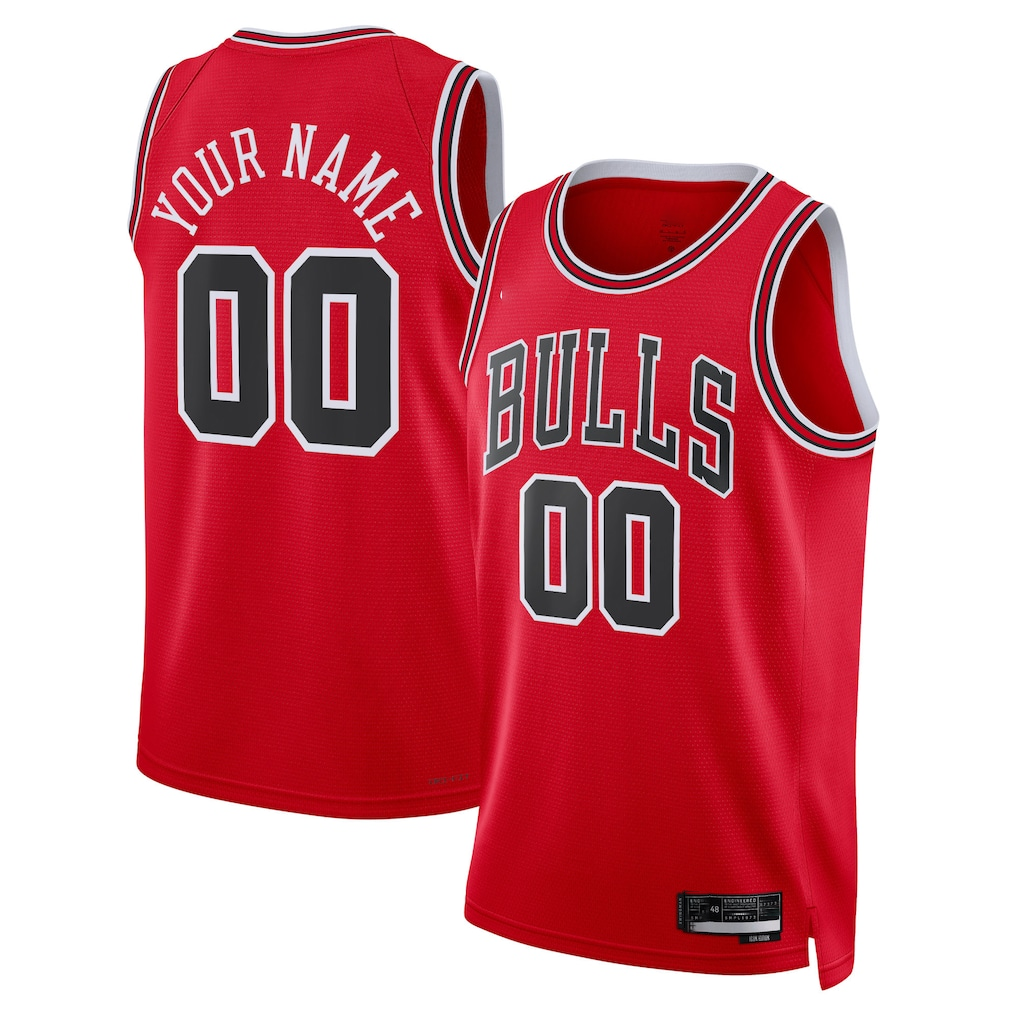 Jamed Custom C.Bulls Red Swingman Jerseys - Icon Edition