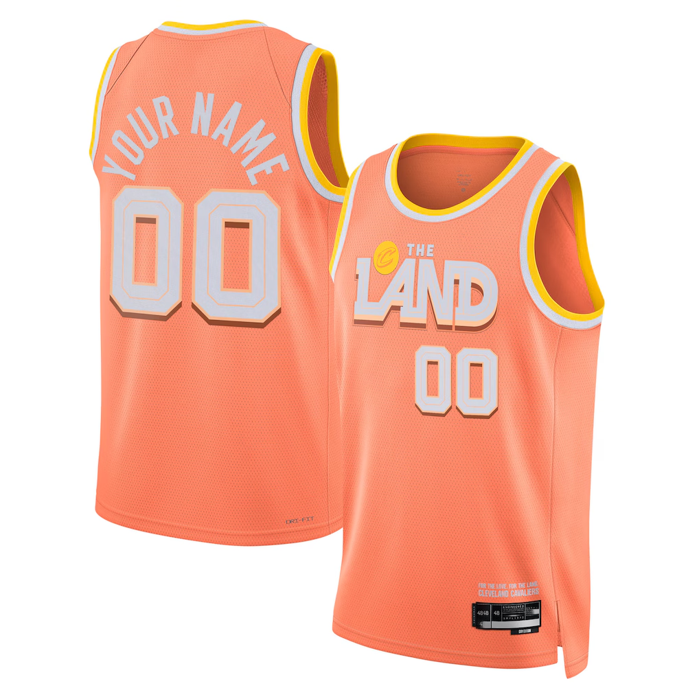 Jamed Custom C.Cavaliers Orange 202526 City Edition Swingman Jerseys