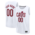 Jamed Custom C.Cavaliers White Fast Break Jerseys - Icon Edition