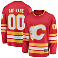 Jamed Custom C.Flames Red Home Breakaway Jerseys