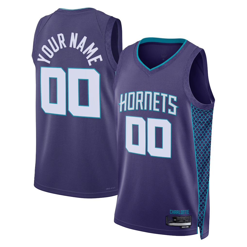 Jamed Custom C.Hornets Teal 202223 Swingman Jerseys - Statement Edition