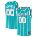 Jamed Custom C.Hornets  Teal Fast Break Replica Jerseys - Icon Edition