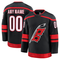 Jamed Custom C.Hurricanes Black Home Premium Stitched Jerseys