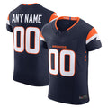 Jamed Custom D.Broncos Navy Vapor F.U.S.E. Elite Stitched Jerseys