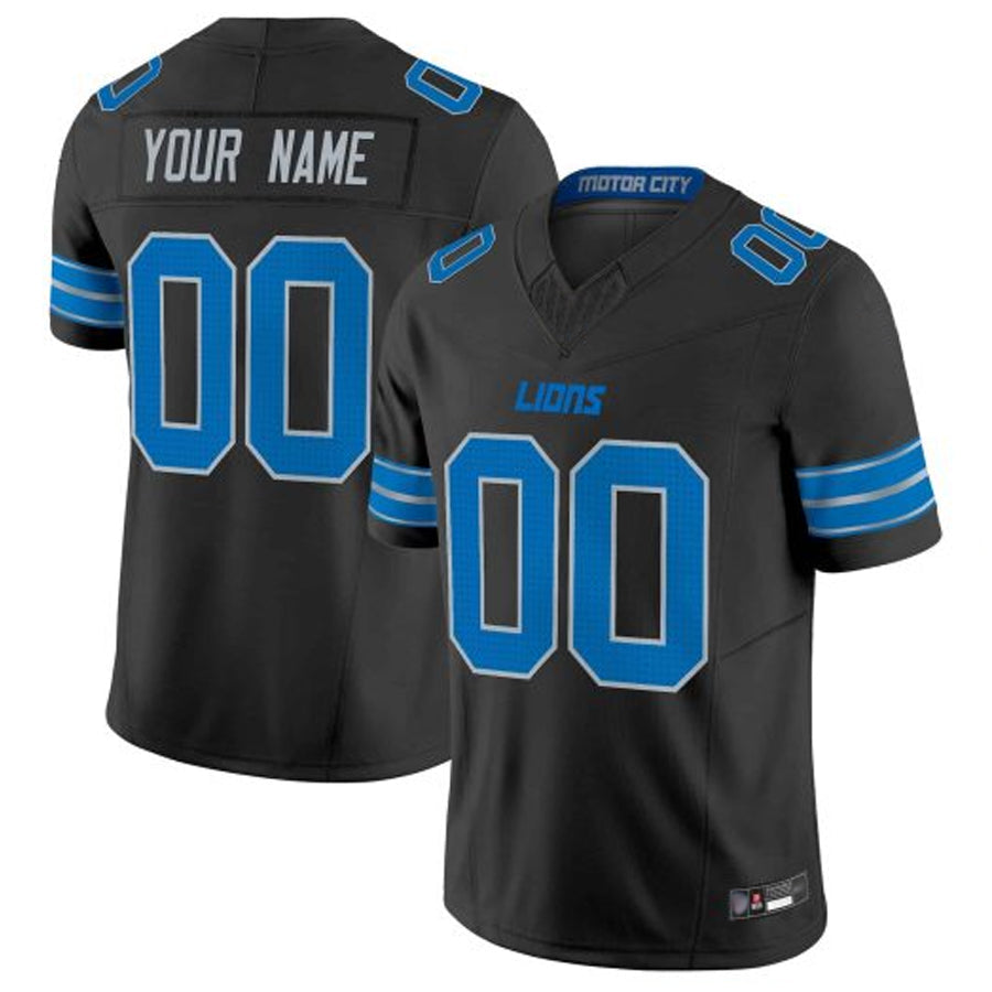 Jamed Custom D.Lions Blue Vapor F.U.S.E. Limited Elite Stitched Jerseys