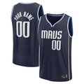 Jamed Custom D.Mavericks Navy Fast Break Jerseys - Statement Edition