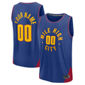 Jamed Custom D.Nuggets  Blue Fast Break Jerseys - Statement Edition