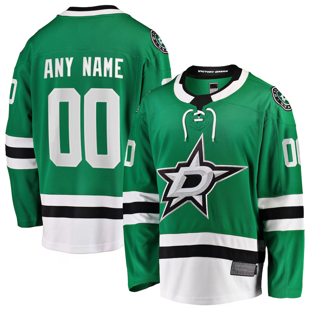 Jamed Custom D.Stars Green Home Breakaway Jerseys