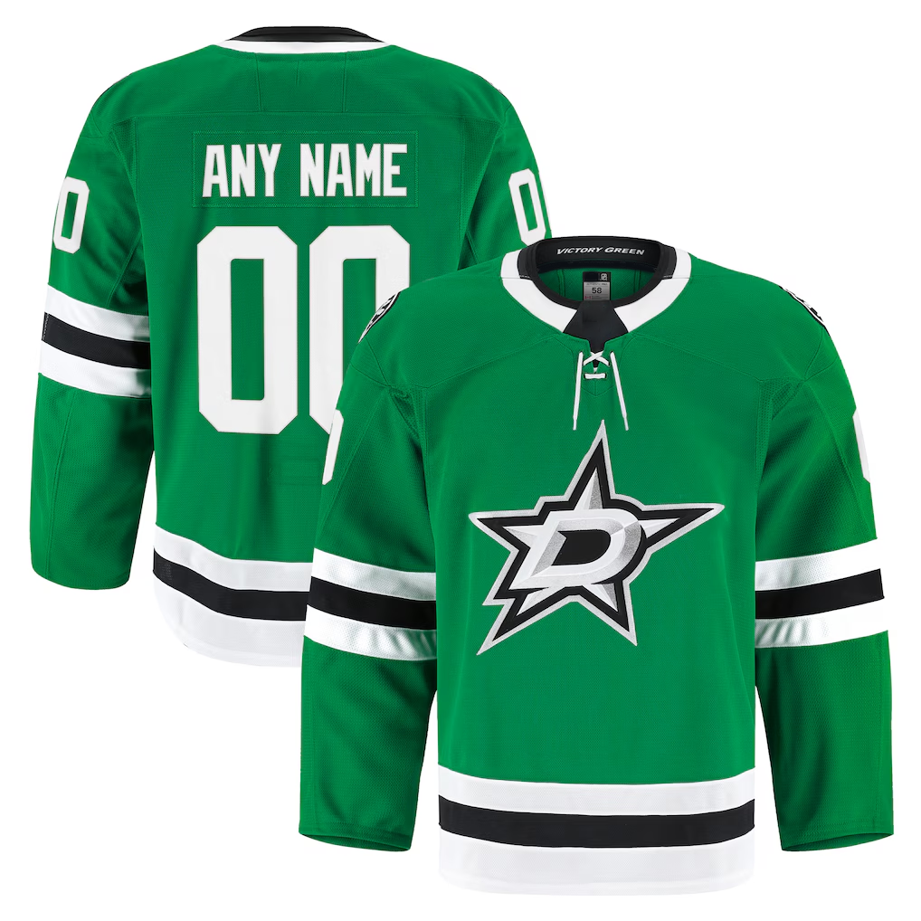 Jamed Custom D.Stars Kelly Green Home Authentic Pro Jerseys