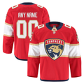 Jamed Custom F.Panthers Red Home Authentic Pro Jerseys