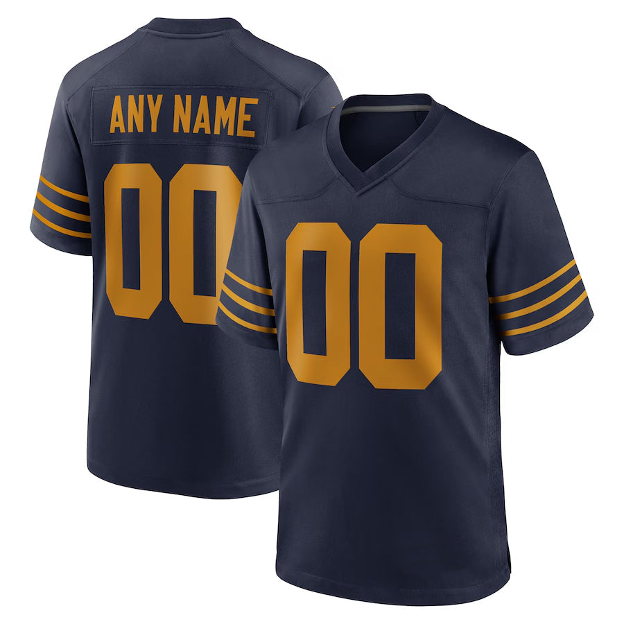 Jamed Custom GB.Packers Navy The 1923 Classic Game Stitched Jerseys