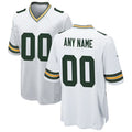 Jamed Custom GB.Packers White Home Game Stitched Jerseys