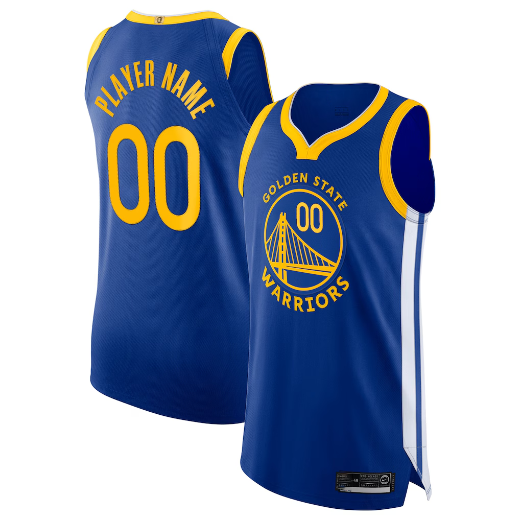 Jamed Custom G.State Warriors Blue 2020-21 Authentic Jerseys - Icon Edition
