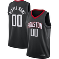 Jamed Custom H.Rockets Black Swingman Stitched Jerseys - Statement Edition