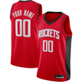Jamed Custom H.Rockets Red Swingman Stitched Jerseys-Icon Edition