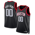 Jamed Custom H.Rockets Black Swingman Stitched Jerseys-Association Edition