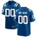 Jamed Custom IN.Colts Royal Replica Home Game Stitched Jerseys