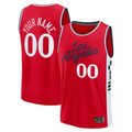 Jamed Custom LA.Clippers Red Fast Break Stitched Jerseys- Statement Edition