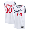 Jamed Custom LA.Clippers White Fast Break Stitched Jerseys - Association Edition
