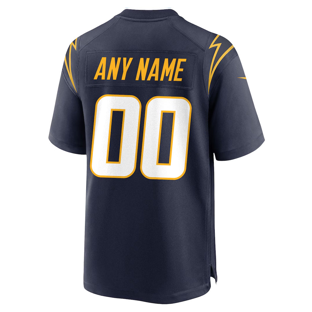 Jamed Custom LA.Chargers Navy Home Game Stitched Jerseys