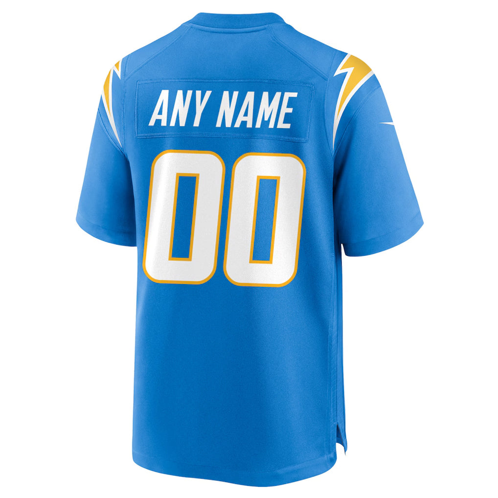 Jamed Custom LA.Chargers Powder Blue Home Game Stitched Jerseys