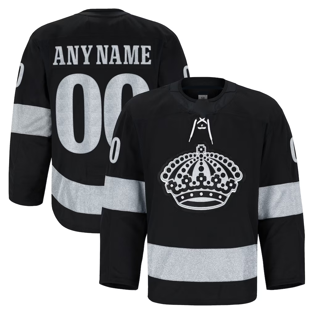 Jamed Custom LA.Kings Black Alternate Authentic Pro Jerseys
