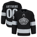 Jamed Custom LA.Kings Black Alternate Authentic Pro Jerseys