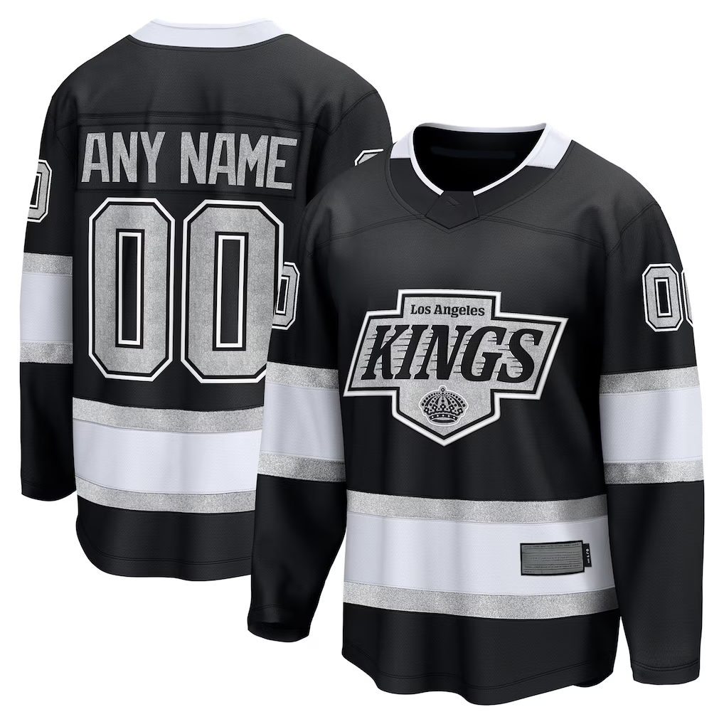 Jamed Custom LA.Kings Black Home Breakaway Jerseys