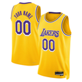 Jamed Custom LA.Lakers Gold Swingman Stitched Jerseys - Icon Edition