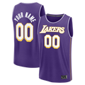Jamed Custom LA.Lakers Purple Fast Break Stitched Jerseys - Icon Edition