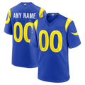Jamed Custom LA.Rams Royal Game Stitched Jerseys