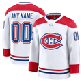 Jamed Custom M.Canadiens White Away Premium Jerseys