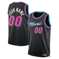 Jamed Custom M.Heat Black 202526 City Edition Swingman Jerseys