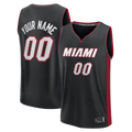 Jamed Custom M.Heat Black Fast Break Jerseys - Icon Edition