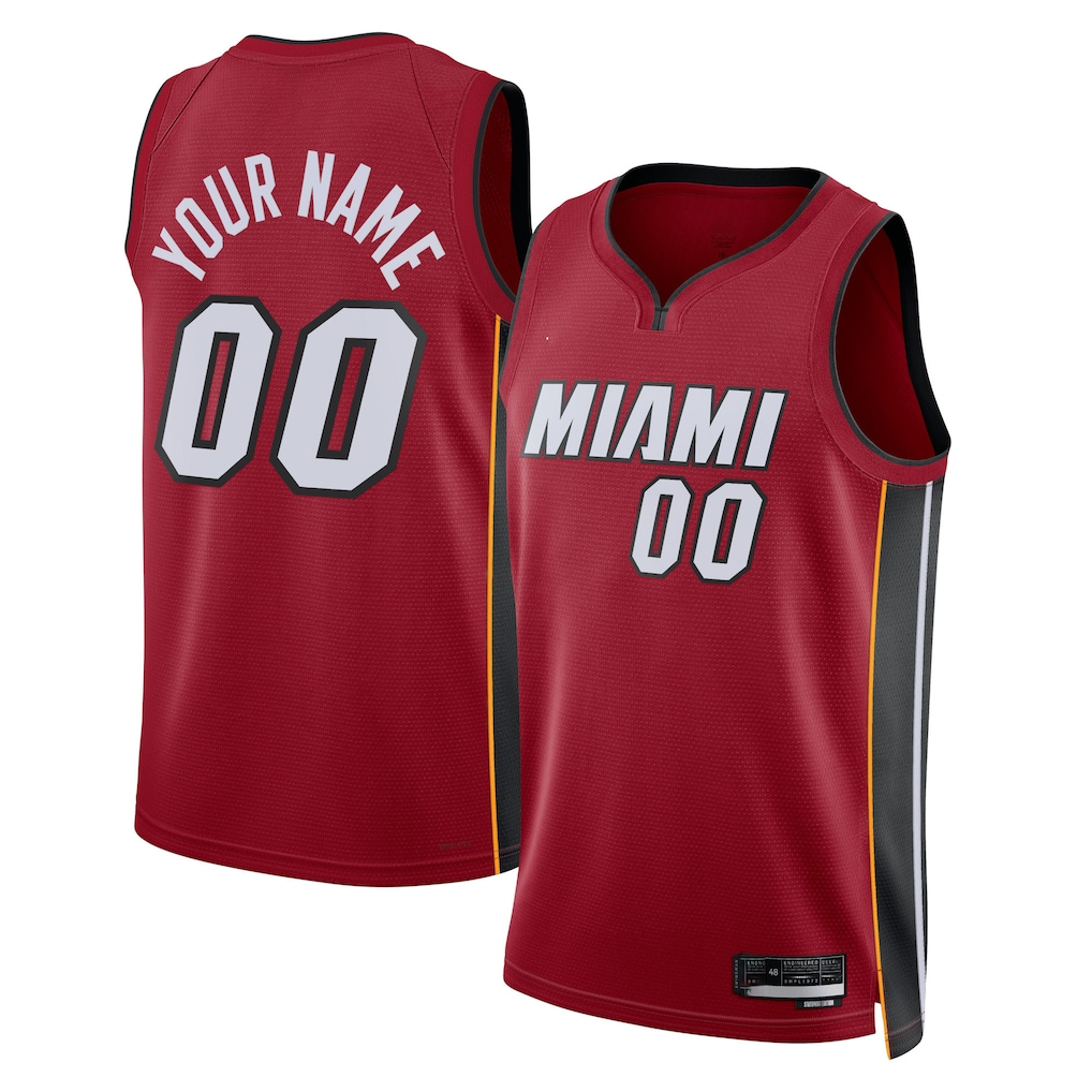 Jamed Custom M.Heat Red 202223 Swingman Jerseys - Statement Edition