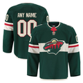 Jamed Custom M.Wild Green Home Authentic Pro Jerseys