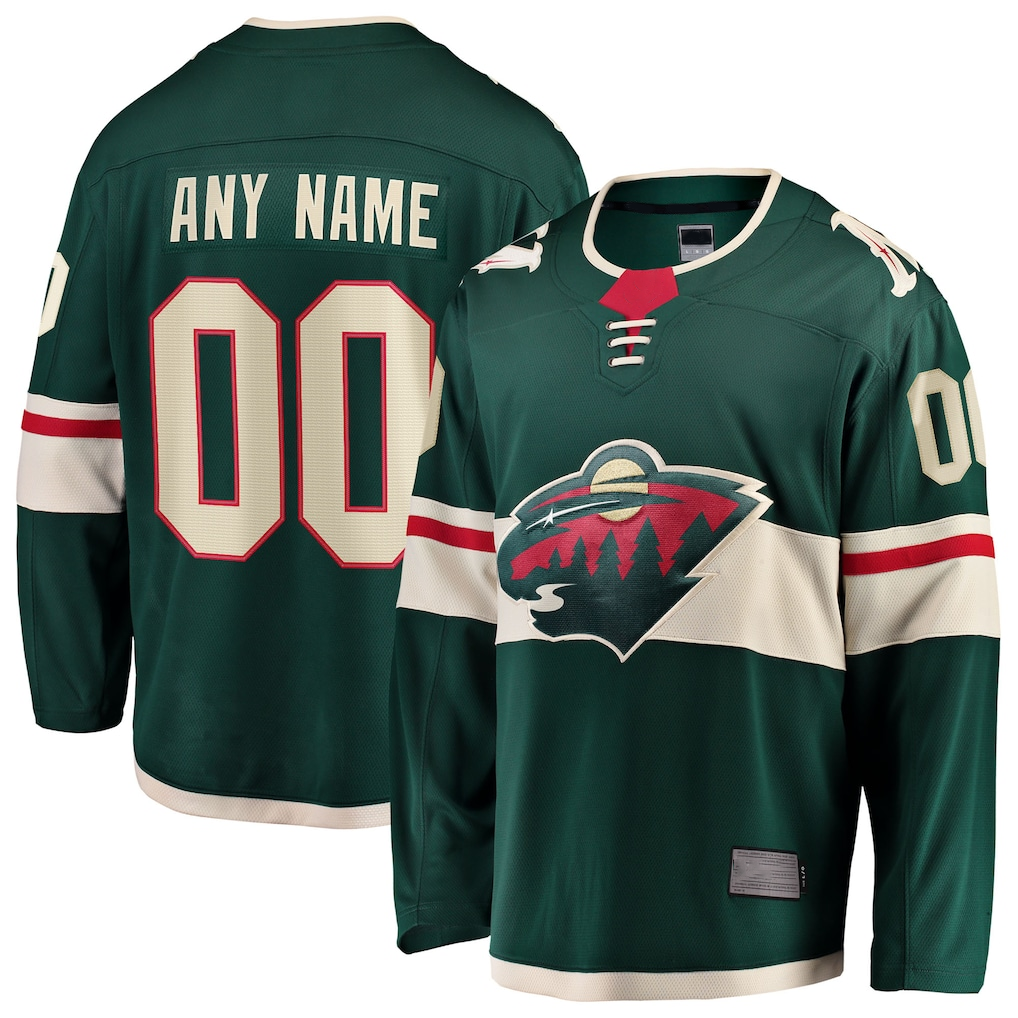 Jamed Custom M.Wild Green Home Breakaway Jerseys